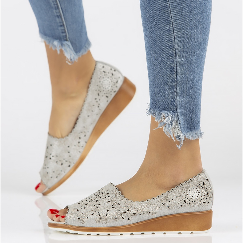 Filippo DP1399 / 20 Si Silberne Schuhe silber- grau 1