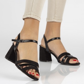 Filippo DS1284 / 20 Bk schwarze Sandalen 1