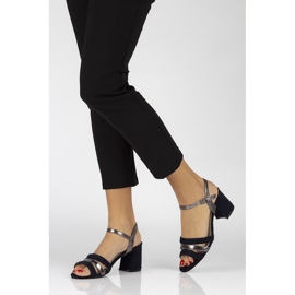 Filippo DS1284 / 20 Nv marineblaue Sandalen 1
