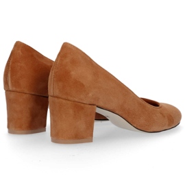 Filippo 1512 Velours-Kork-Pumps braun 2