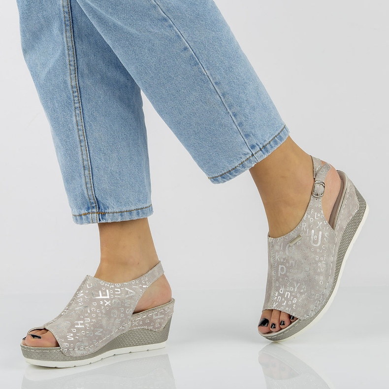 Filippo DS758 / 20 Gr Graue Sandalen 1