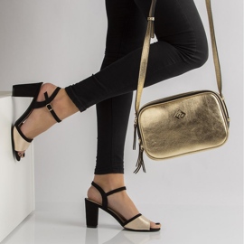 Filippo DS777 / 20 Bk Go Black Gold Sandalen schwarz golden 1