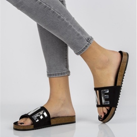 Filippo DK1374 / 20 Bk schwarze Hausschuhe 1