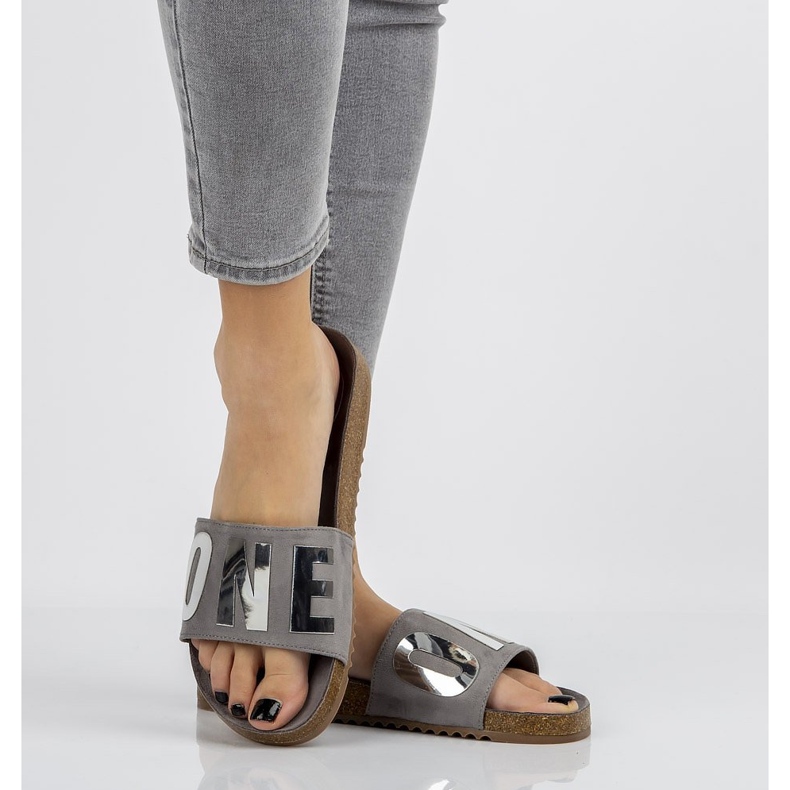 Filippo DK1374 / 20 Gr graue Hausschuhe 1