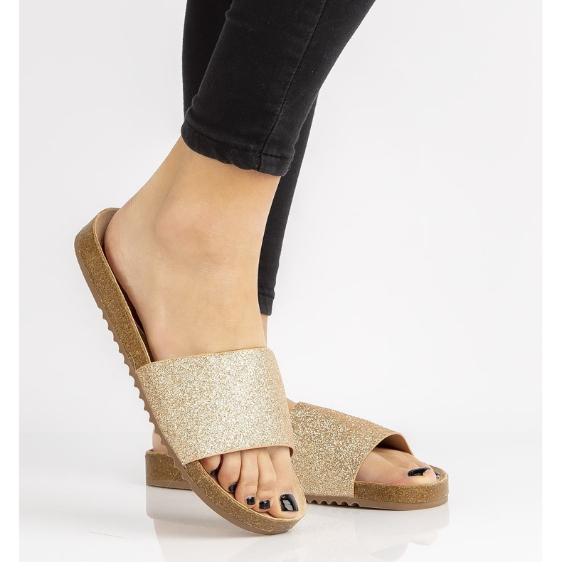 Filippo DK1373 / 20 Go Gold Hausschuhe golden 2