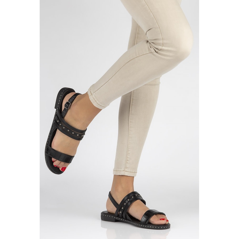 Filippo DS1240 / 20 Bk Schwarze Sandalen 2