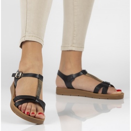 Filippo DS802 / 20 Bk Schwarze Sandalen 2