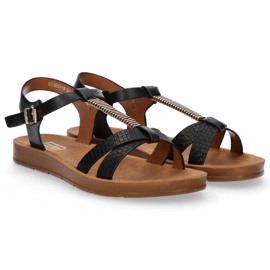 Filippo DS802 / 20 Bk Schwarze Sandalen 1