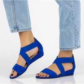 Filippo DS1363 / 20 Bl blaue Sandalen 1