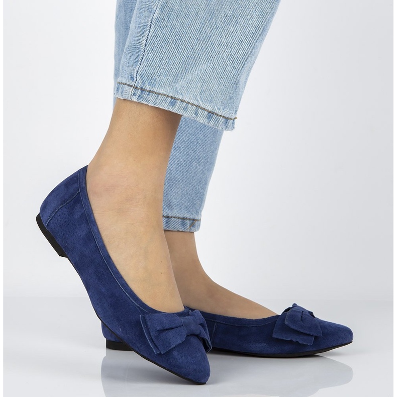 Lederballerinas Filippo DP1329 / 20 Nv marineblau navy blau 1