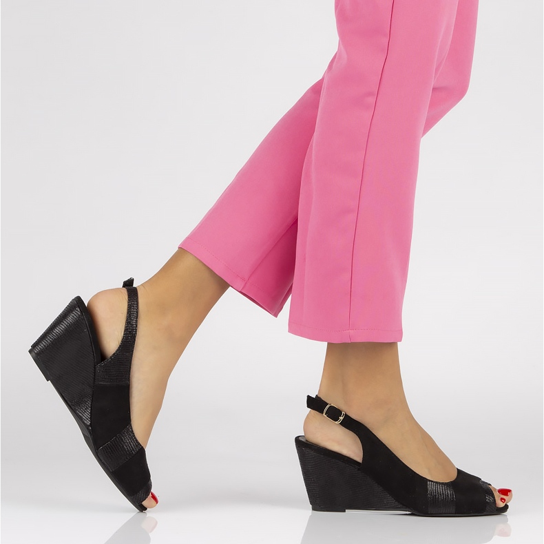 Filippo DS36 / 16 Bk schwarze Sandalen 2