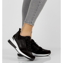 Lederturnschuhe Filippo DP1505 / 20 Bk schwarz 2