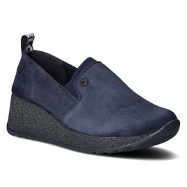 Lederturnschuhe Filippo DP1500 / 20 Nv T marineblau 1