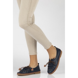 Lederschuhe Filippo DP2058 / 21 Nv marineblau navy blau 1