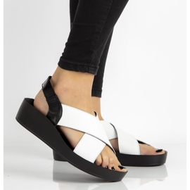 Ledersandalen Filippo DS2060 / 21 Wh weiß 1