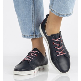 Lederschuhe Filippo DP008 / 21 Nv marineblau navy blau 2