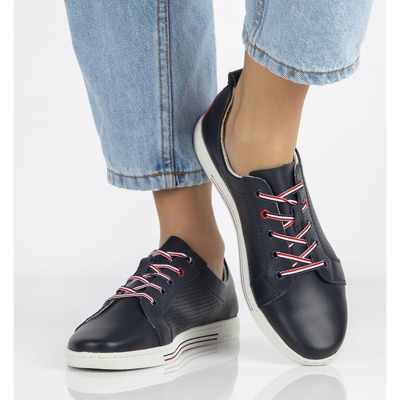 Lederschuhe Filippo DP008 / 21 Nv marineblau navy blau 2