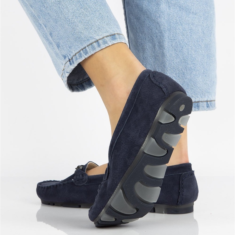 Lederhalbschuhe Filippo DP1202 / 21 Nv marineblau 2