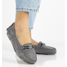 Lederhalbschuhe Filippo DP1202 / 21 Gr grau 2