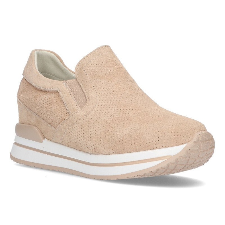 Lederturnschuhe Filippo DP1512 / 21 Seien Sie beige 1