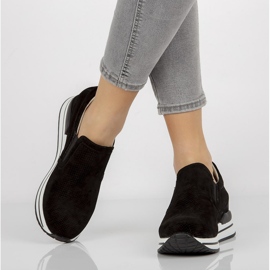 Lederturnschuhe Filippo DP1512 / 21 Bk schwarz 1