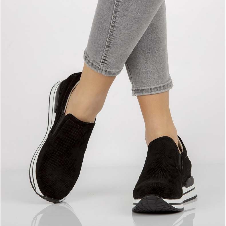 Lederturnschuhe Filippo DP1512 / 21 Bk schwarz 1