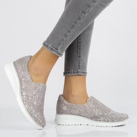 Lederschuhe Filippo DP1325 / 21 Gr grau 2