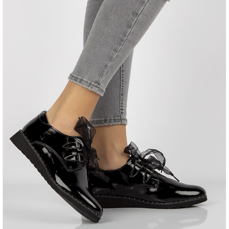 Lederschuhe Filippo DP947 / 21 Bk schwarz lackiert 1