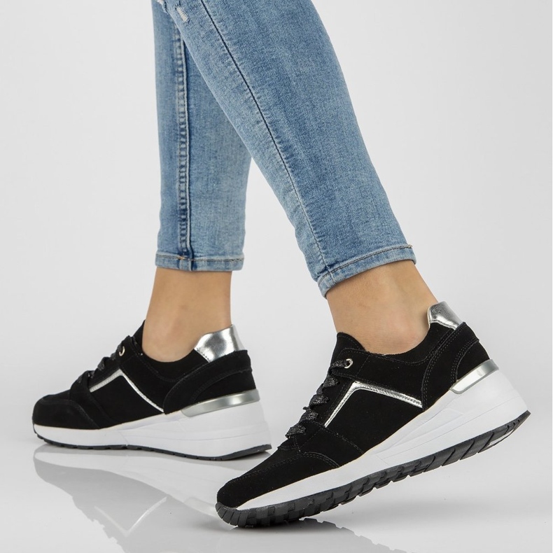 Lederturnschuhe Filippo DP2003 / 21 Bk schwarz 1