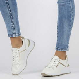 Lederturnschuhe Filippo DP2003 / 21 Wh weiß 1