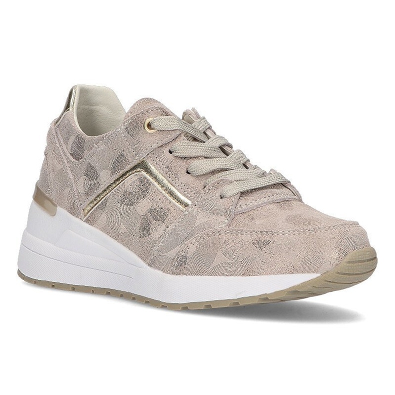 Lederturnschuhe Filippo DP2003 / 21 Gehen Sie Gold golden 1