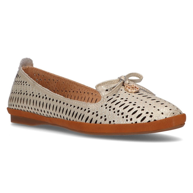 Leder durchbrochene Herren Filippo DP2034 / 21 Gehen Sie golden 1