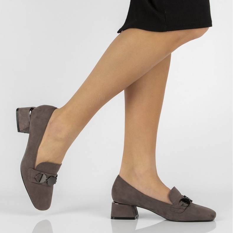 High Heels Schuhe FILIPPO DP2097 / 22 Gr grau 1