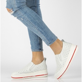 Lederschuhe Filippo DP2009 / 21 Wh weiß 1