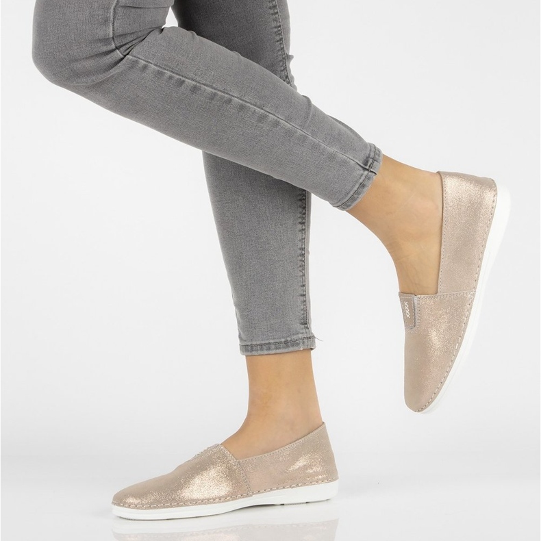 Leder-Slipper Filippo DP2134 / 21 Gehen Sie golden 1