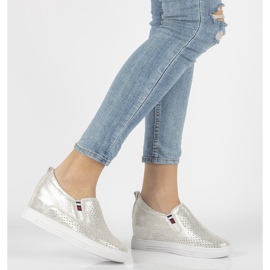 Lederschuhe Filippo DP1356 / 21 Si Silber silber- 1