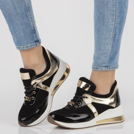 Lederturnschuhe Filippo 086 schwarz 1