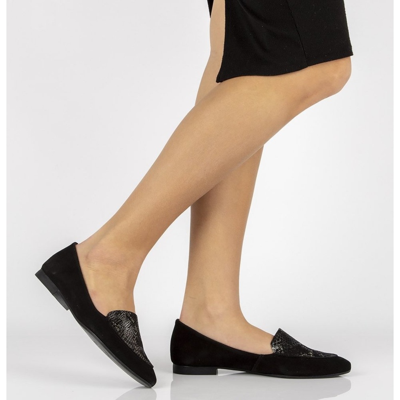 Leder-Slipper Filippo 04958 schwarz 1