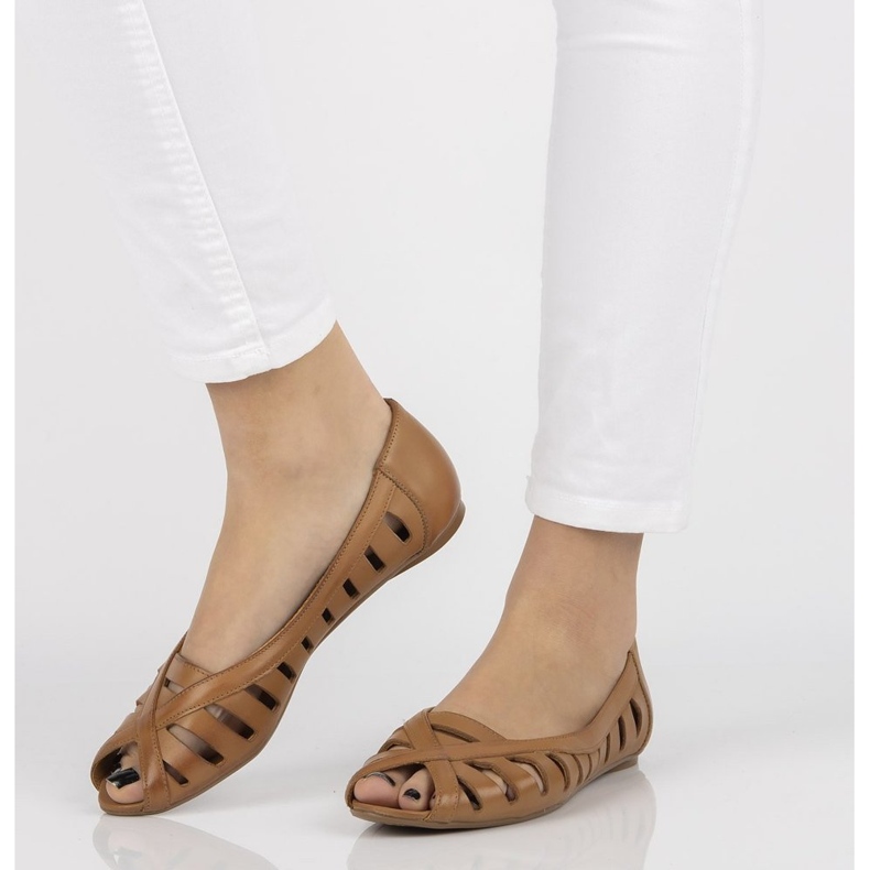 Lederballerinas Filippo 04506 braun 1