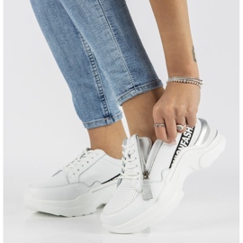 Ledersneaker Filippo DP2057 / 21 Wh weiß 1