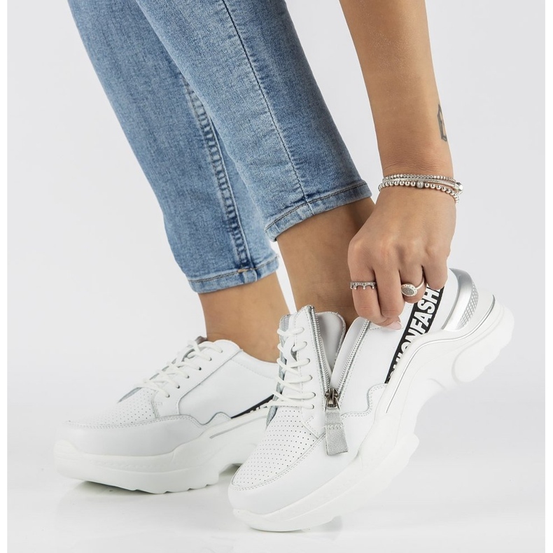 Ledersneaker Filippo DP2057 / 21 Wh weiß 1