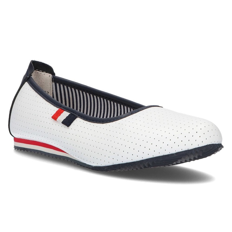 Ballerinas aus Leder Filippo DP2171 / 21 Wh weiß 1