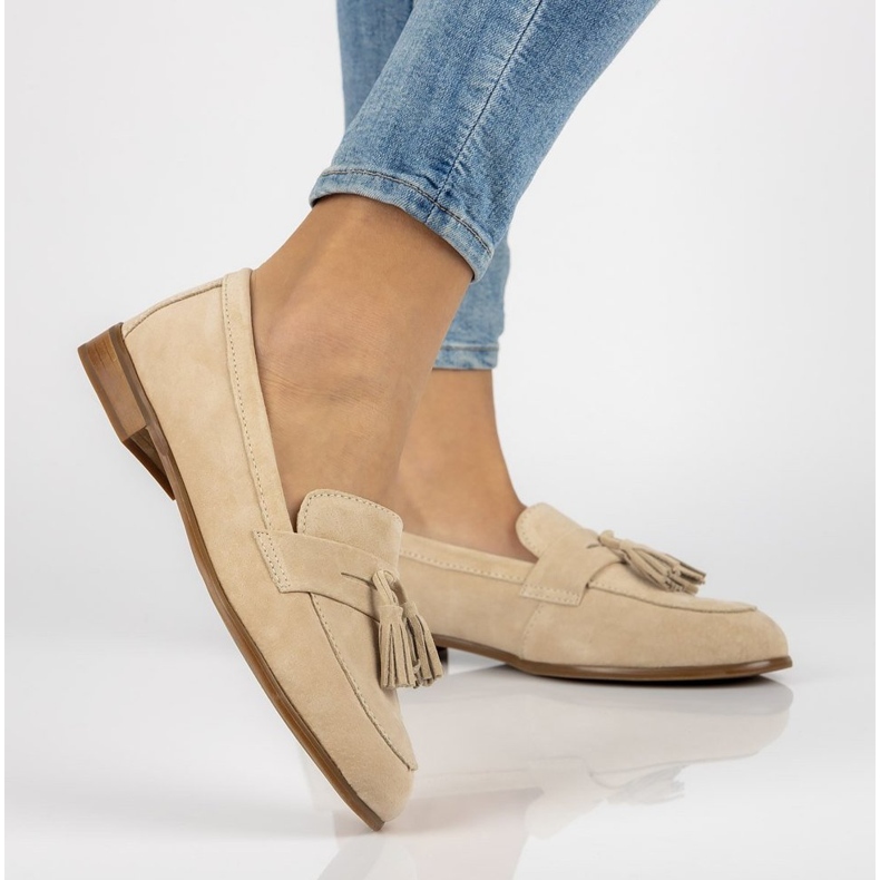 Leder-Slipper Filippo DP2149 / 21 Beige sein 1