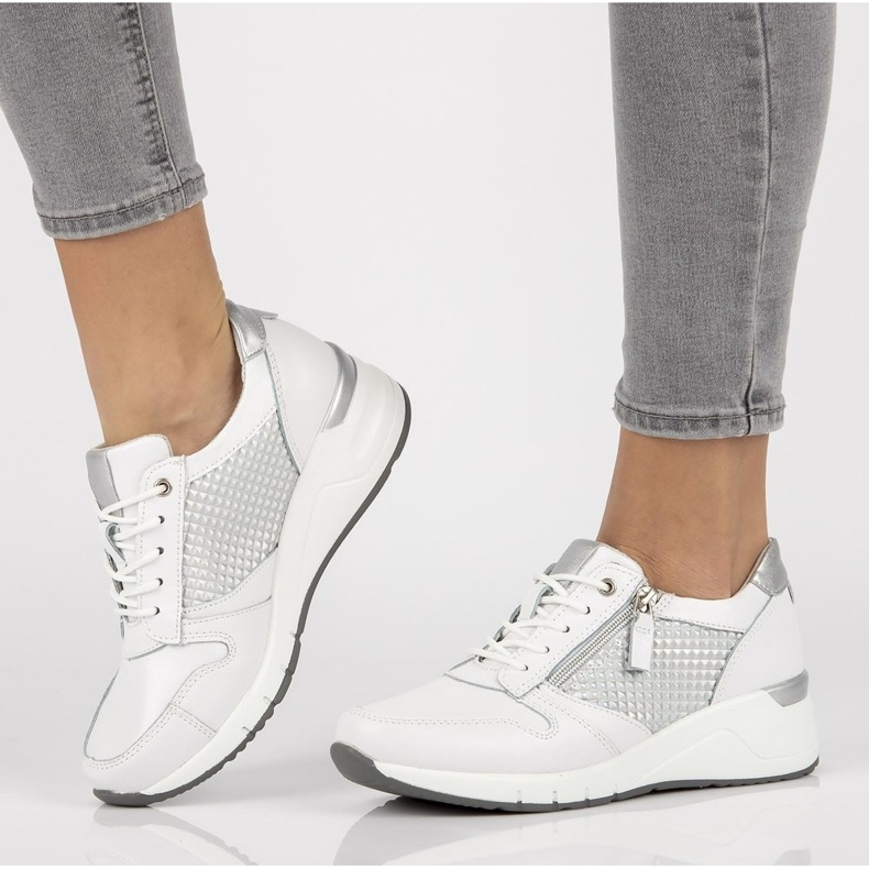 Ledersneaker Filippo DP2052 / 21 Wh weiß 1