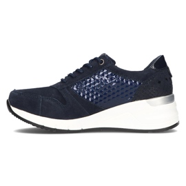 Lederturnschuhe Filippo DP2052 / 21 Nv marineblau 1