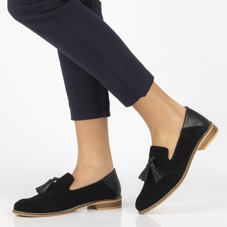 Ledermokassins Filippo DP2332 / 21 Bk schwarz 1