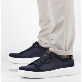 Lederschuhe Filippo MP2398 / 21 Nv marineblau 1