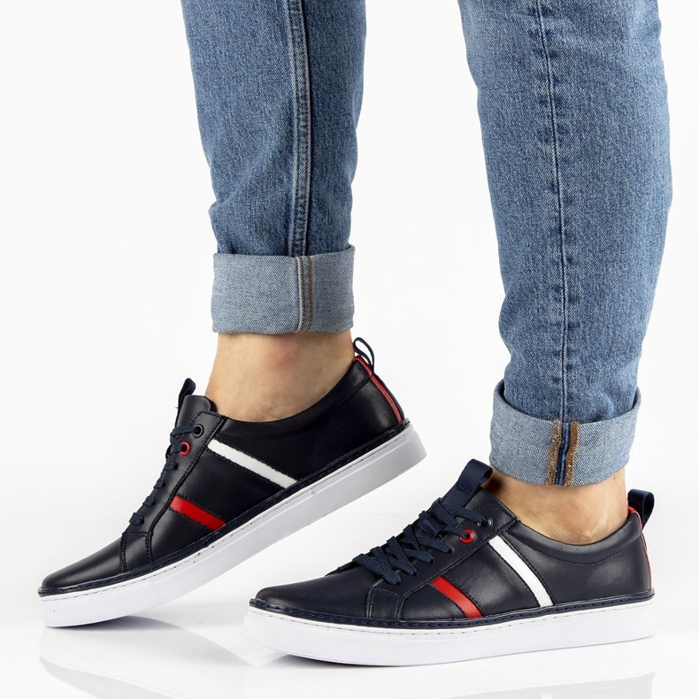 Lederschuhe Filippo MP2146 / 21 Nv marineblau navy blau 1