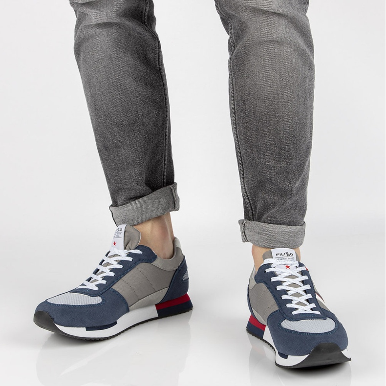 Filippo MSP2129 / 21 Nv Gr Schuhe grau marineblau 2