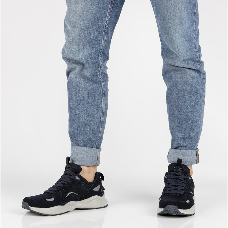 Lederturnschuhe Filippo MSP2119 / 21 Nv marineblau navy blau 2